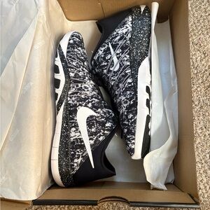 Custom Nike Monochrome Patterned Sneakers